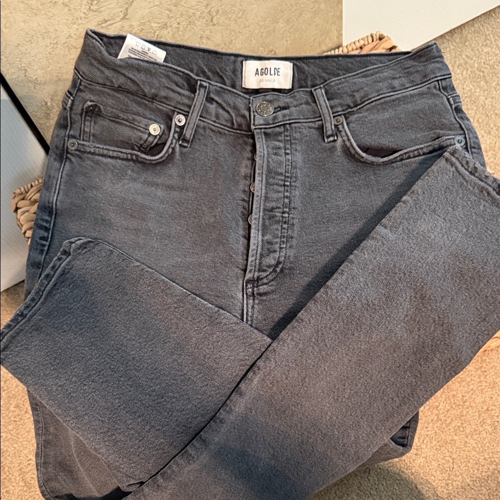 Agolde Charcoal Denim Jeans